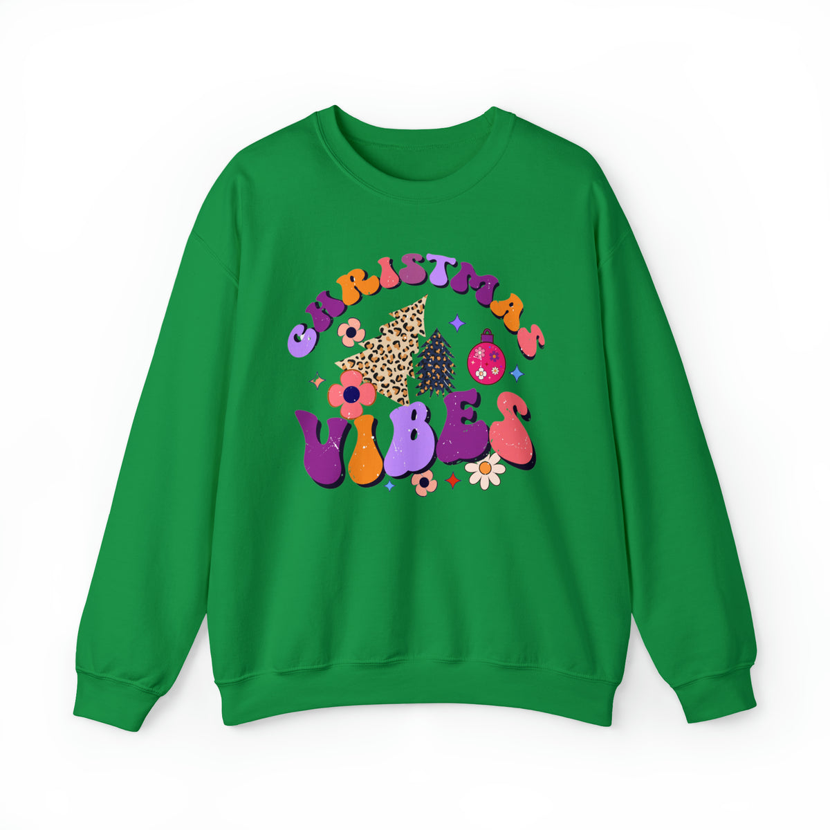 Christmas Vibes Sweatshirt, Sweatshirts for Moms, Christmas Sweater, Inspirational Sweater, Mental Health Sweater, Cozy Sweater, Hippie Sweater, Holiday Sweater