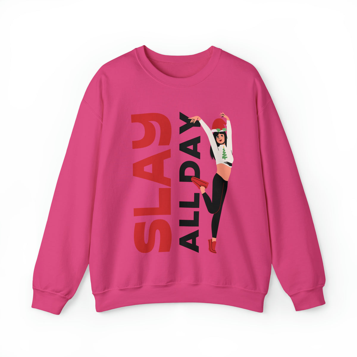 Slay All Day Sweatshirt, Sleigh All Day Sweater, Trendy Sweater For Christmas, Christmas Gifts For Her, Retro Crewneck, Cute Holiday Sweater