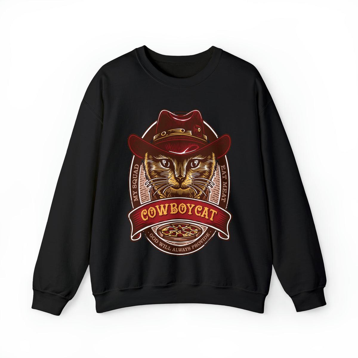 Cowboy Cat Sweatshirt, Cat Lover Sweatshirt, Cat Lover Gift, Cats Sweater, Gift For Cat Lover