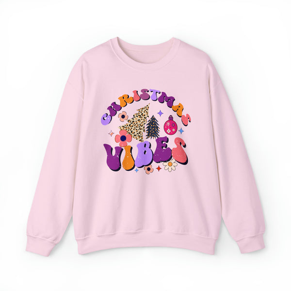 Christmas Vibes Sweatshirt, Sweatshirts for Moms, Christmas Sweater, Inspirational Sweater, Mental Health Sweater, Cozy Sweater, Hippie Sweater, Holiday Sweater