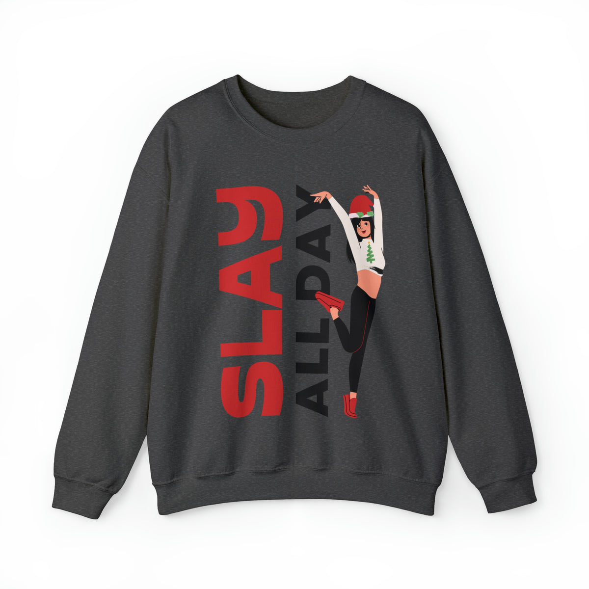 Slay All Day Sweatshirt, Sleigh All Day Sweater, Trendy Sweater For Christmas, Christmas Gifts For Her, Retro Crewneck, Cute Holiday Sweater
